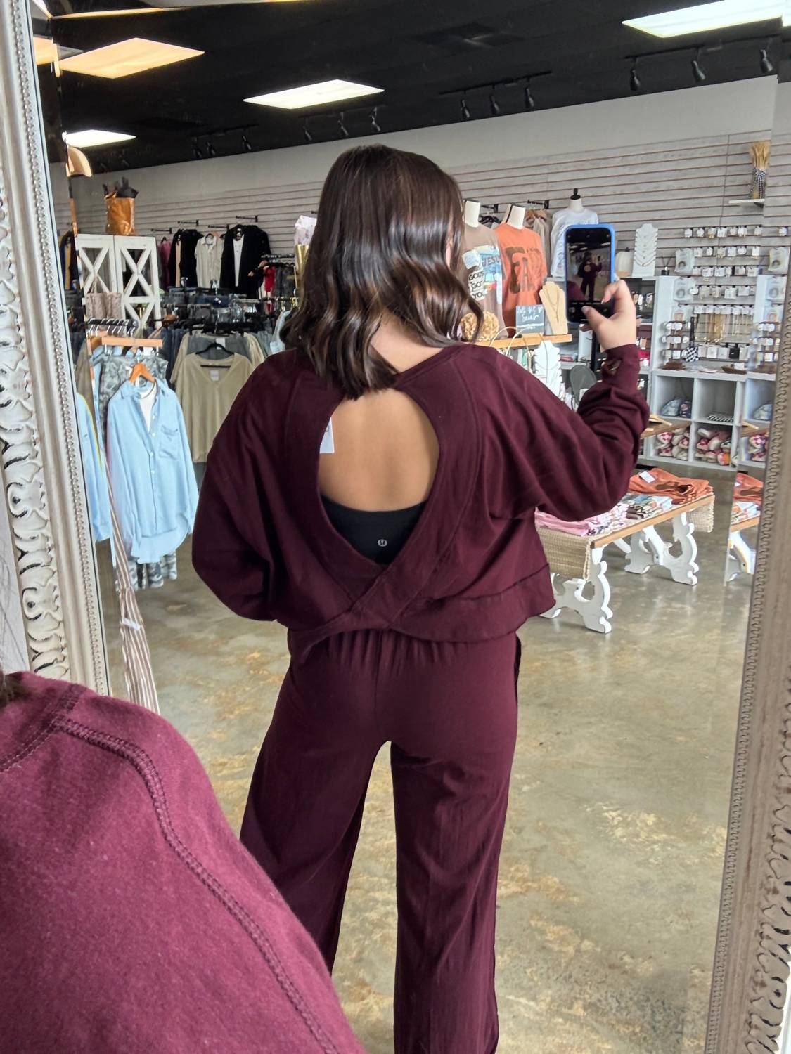 Rae Mode - Open Back Long Sleeve Top