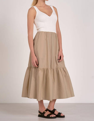 Elan - Maxi Tank Mixed Media Dress