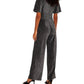 Apricot - Sparkle Angel Sleeve Jumpsuit