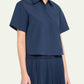 Simkhai - Bernie Short Sleeve Pleated Shirt