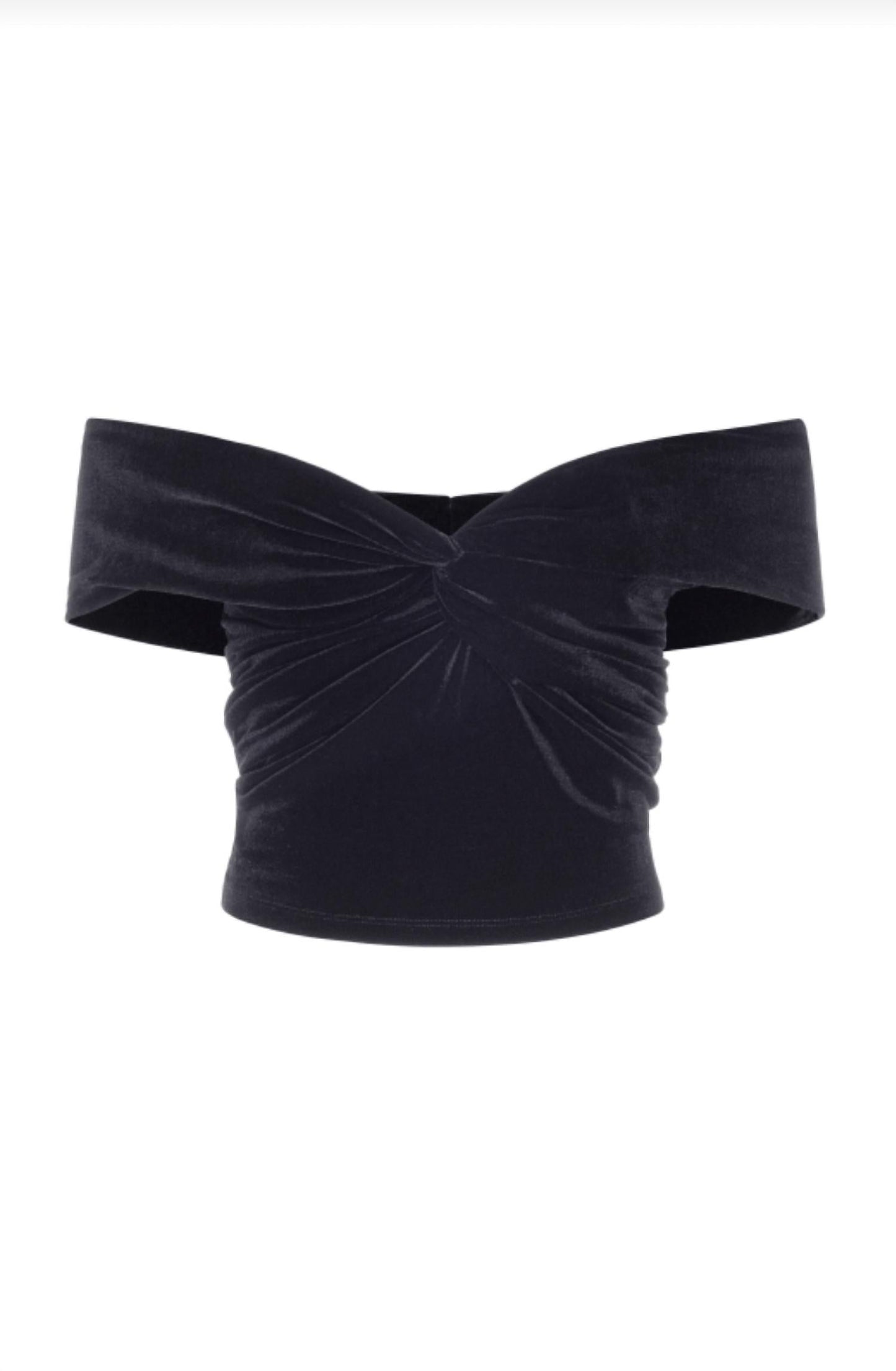 Good American - VELVET OFF SHOULDER TOP
