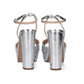 Exe - Women's Judy Faux Snake Skin Metallic Platform Heels