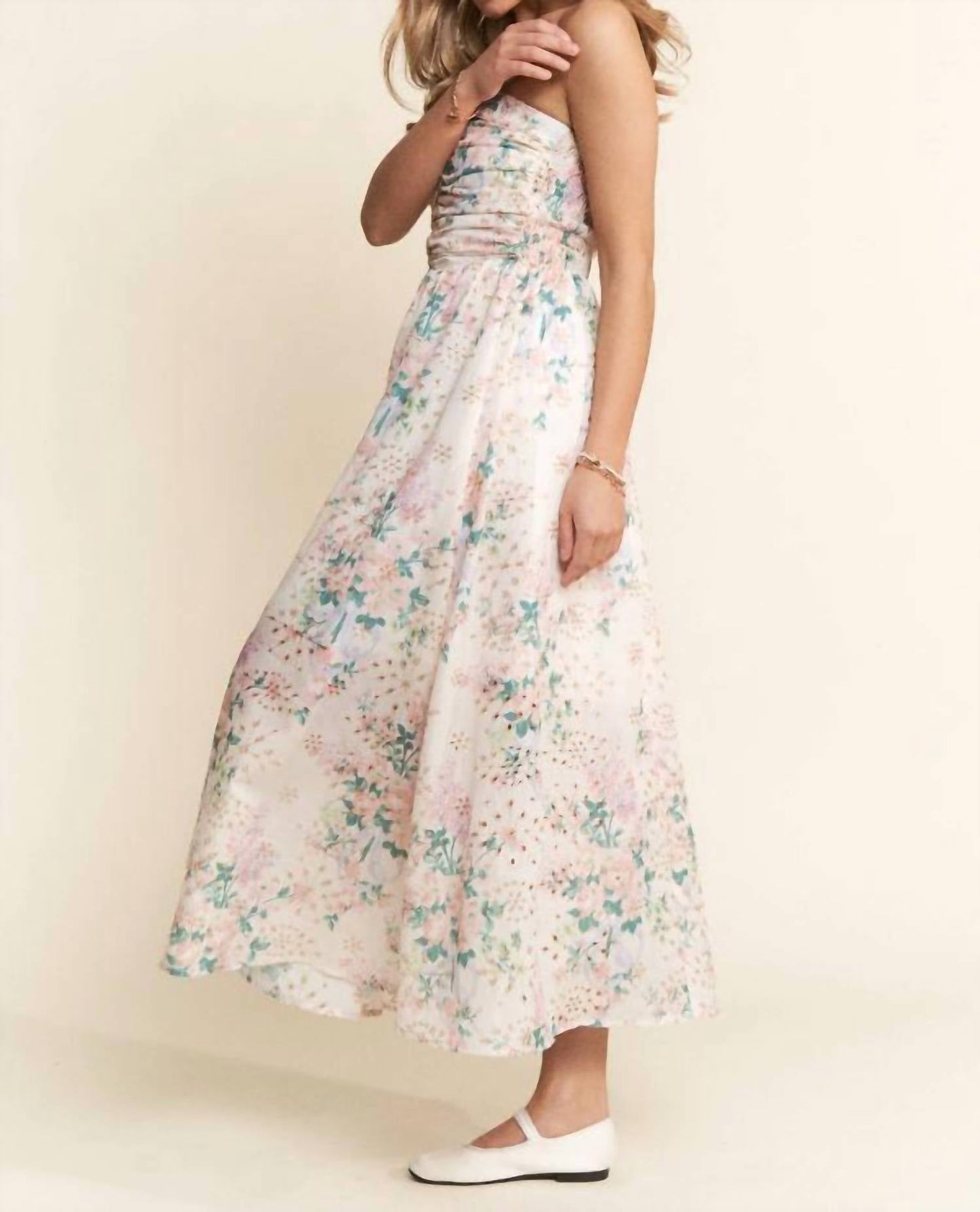 J.Nna - Hello Dear Eyelet Midi Dress