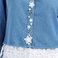 Suzy T - Button Down Stars & Pearls Shirt
