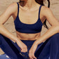 Wolven - Vegan Suede Finish Double Strap Bra