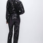 Good American - SEQUIN WIDE LEG PANTS