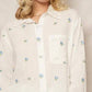 En Creme - Floral Lace Trim Top