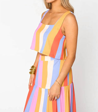 Buddylove - COOKIE POOL BOY STRIPE SKIRT SET