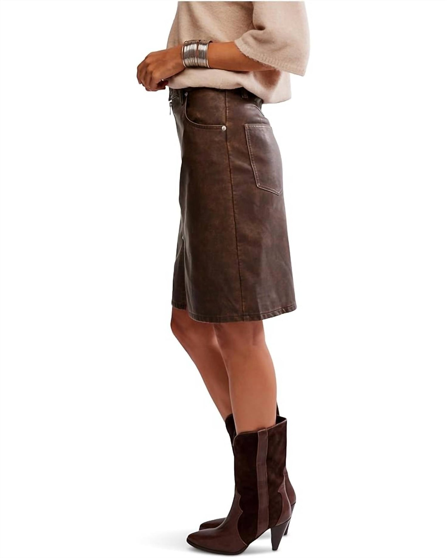 Free People - Sycamore Vegan Midi Skirt