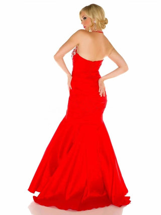Mac Duggal - Halterneck Beaded Mermaid Gown