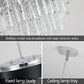 18-inch Modern Crystal Chandelier with Black Velvet Shade