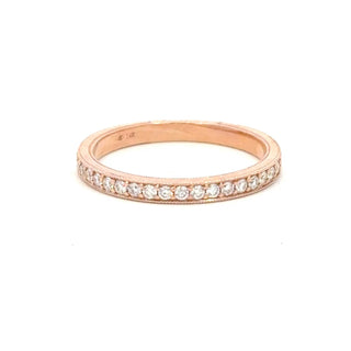 Aamiaa - 0.22 Carat Natural Diamond Channel Set Band Ring