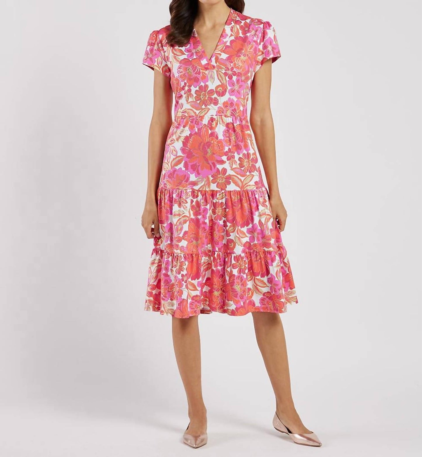 Jude Connally - Libby Floral Midi Dress