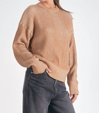 Elan - Crewneck Ribbed Sweater