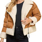 Tcec - Sherpa Trim Padded Puffer Jacket
