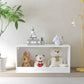 Open Toy Storage Box For Kids, Organizer Bin For Plush Toys, Books - White