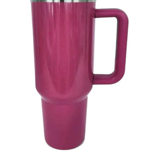Trendsi - Stainless Steel Tumbler with Handle and Straw