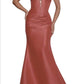 Jovani - Strapless Sweetheart Neckline Gown