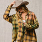 Bibi - Frayed Hem Plaid Shirt