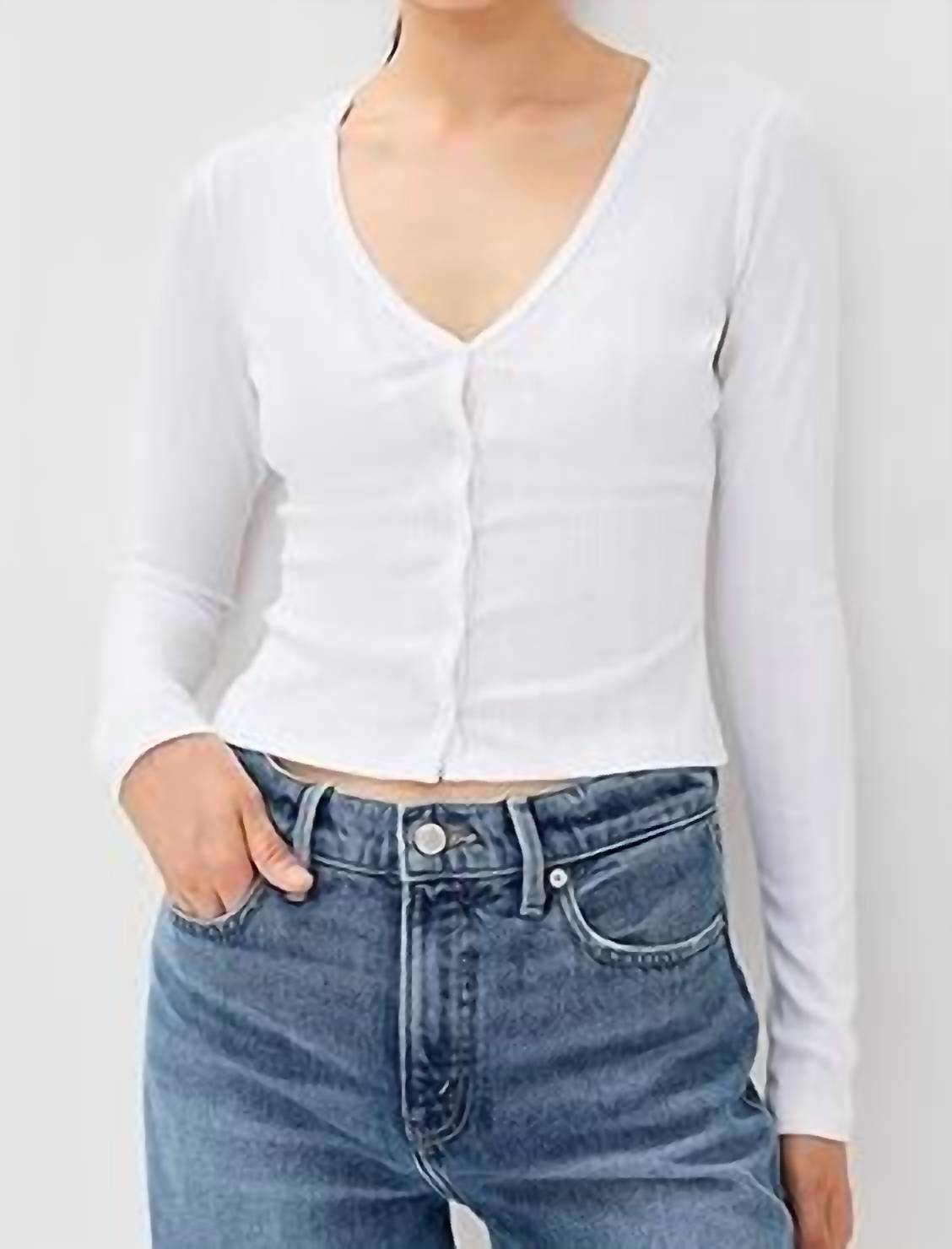 Good American - Pointelle Cardigan