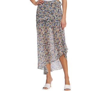 Veronica Beard - Lucien Silk Floral Midi Skirt
