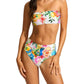 Seafolly - High Waisted Bandeau Postcard Print Bikini