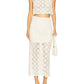 Sabina Musayev - Anaya Lace Textire Midi Skirt