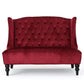 Nurturing - Upholstered Loveseat With Wing Back And Diamond Tufting