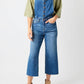 Judy Blue - High Waist Wide Leg Crop Overall Jeans