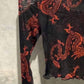8586 - Women's Mesh Chinese Dragon Crop Top