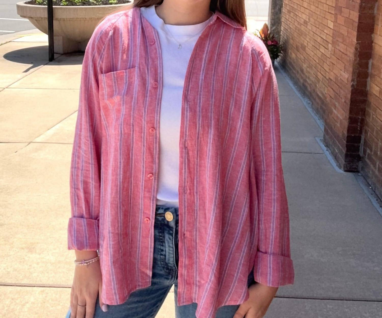 Z Supply - Perfect Linen Button Front Top