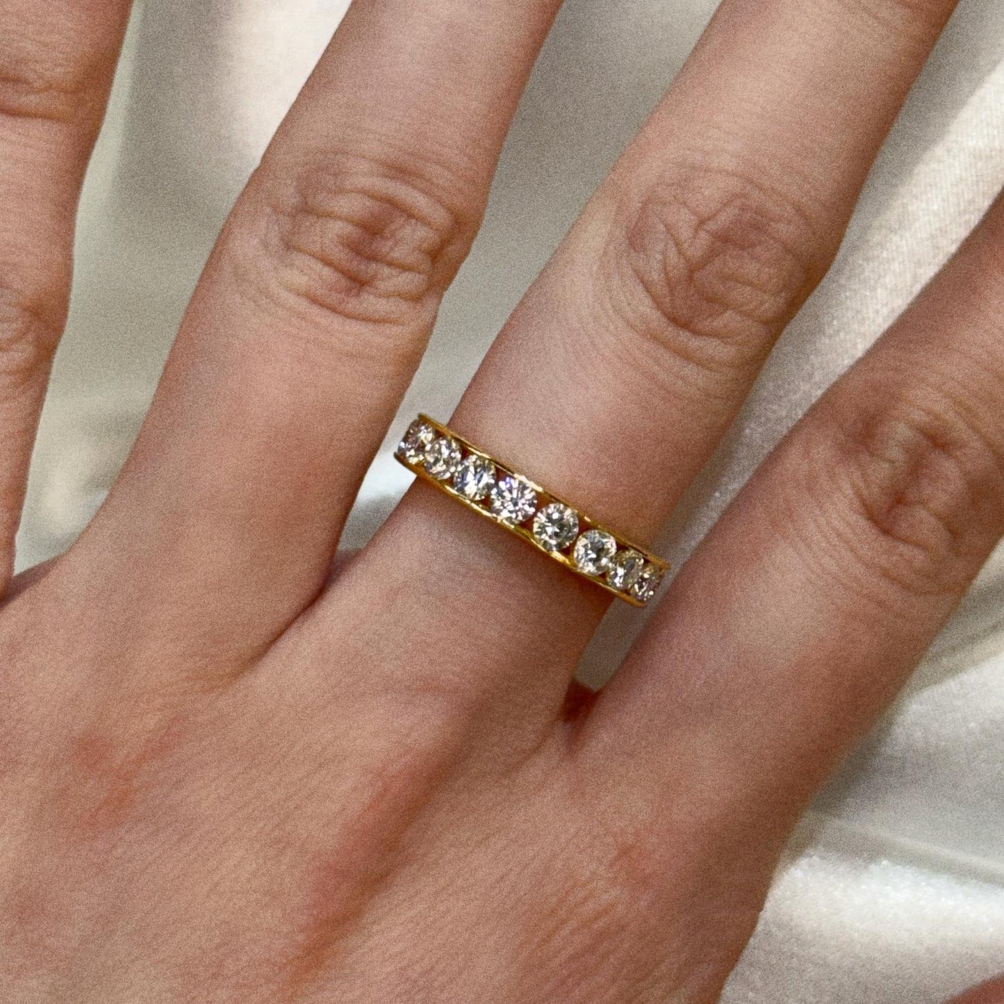 Allyanna Gifts - Women's Moissanite Eternity Band Ring