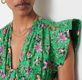 Derek Lam 10 Crosby - Roselyn Ruffle Sleeve Top