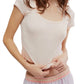 Free People - End Game Pointelle Baby Tee