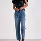 Elan - Leather Flutter Sleeve Top