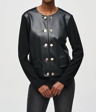 Joseph Ribkoff - Silky Knit Leatherette Jacket