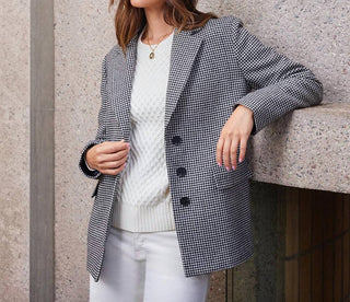 Karen Kane - Houndstooth Blazer