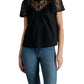 Steve Madden - Fraisa Floral Lace Illusion Cotton Top