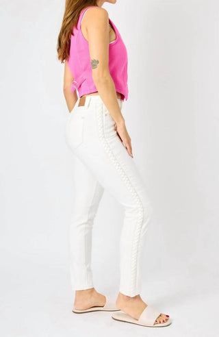 Judy Blue - Braided Side Jeans