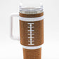 White Label - Bling Football Tumbler