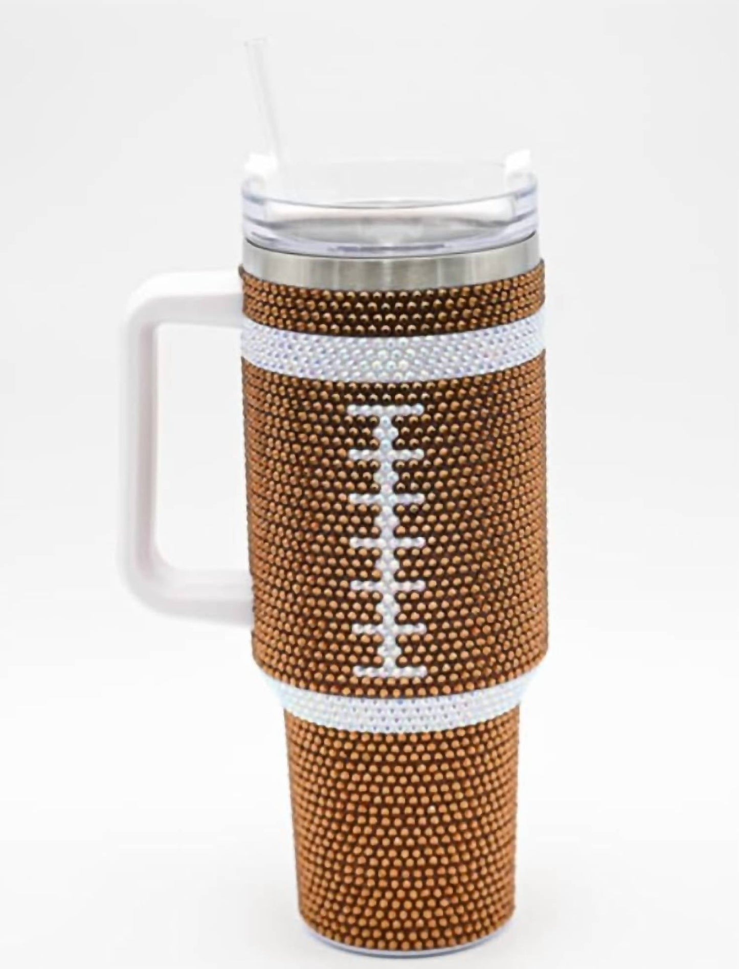 White Label - Bling Football Tumbler