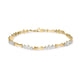 10k Gold 1/3 Cttw Diamond Miracle Set Alternating Bar and Link Bracelet (I-J Color, I1-I2 Clarity) - 7.75" Inches
