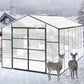 Gain Height Windproof Aluminum Greenhouse with Raised Base