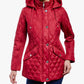 London Fog - Zip Front Hooded Quilted Jacket