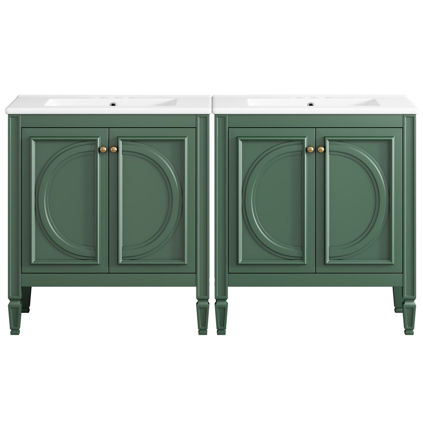 Bathroom Vanity With Sink With 2 Doors And Adjustable Shelf