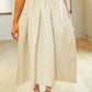Buru - Quilted Party Midi Skirt