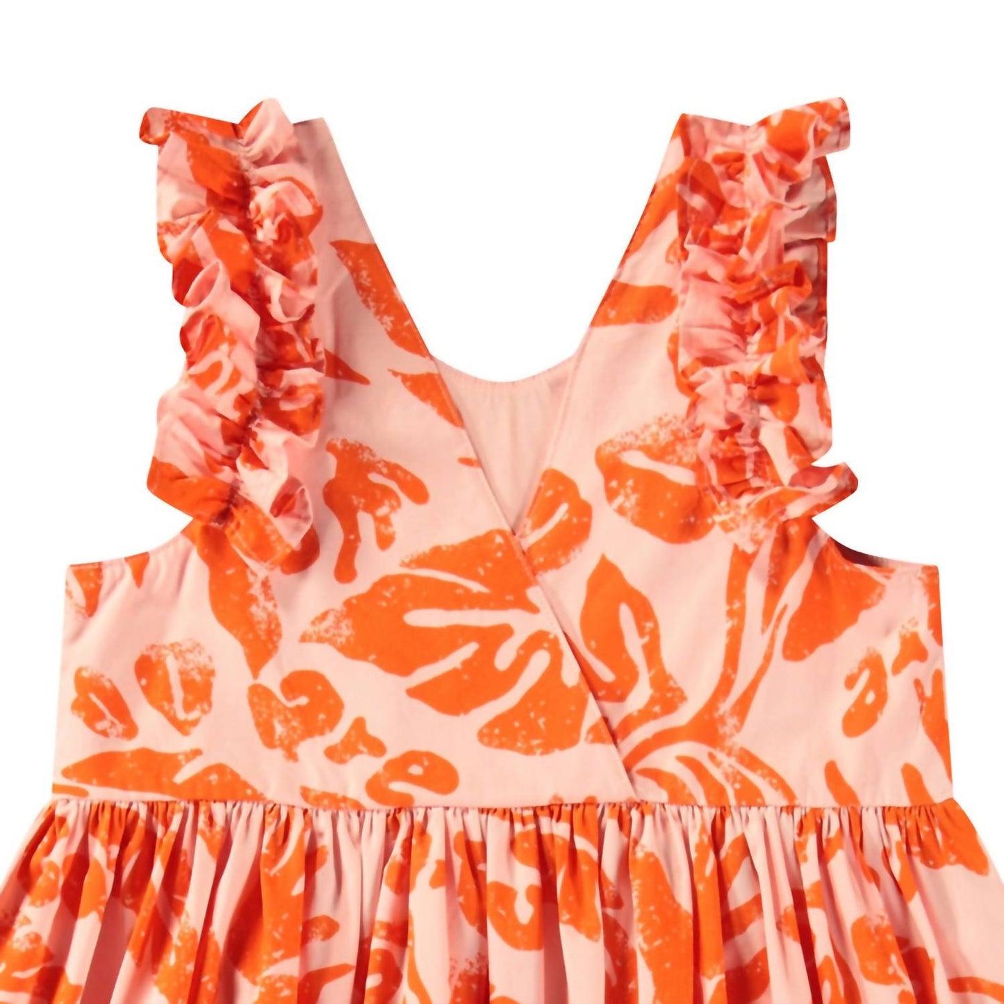 Molo - Girl's Cicely Dress, Peachy Nature