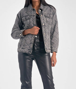 Elan - Denim Quilted Jacket