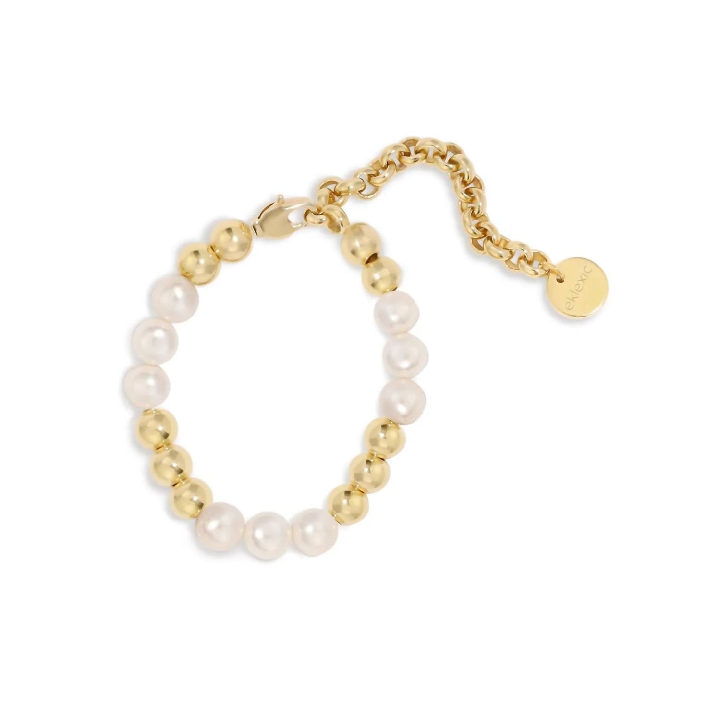 Eklexic - Women's Petra Pearl And Bead Bracelet
