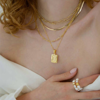 Bracha - INITIAL CARD NECKLACE